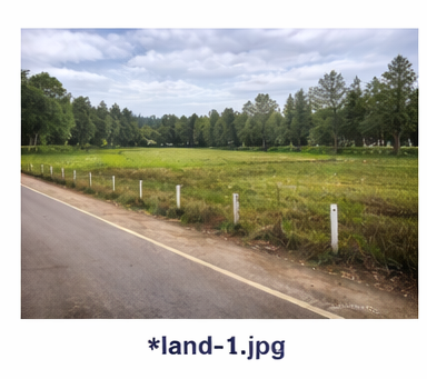 Development land parcel — main road frontage